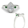 Load image into Gallery viewer, vintage-bezel-marquise-cut-emerald-halo-engagement-ring-in-white-gold-fdenr11745mqgemgrangle3-nl-wg.jpg