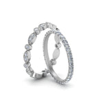 Load image into Gallery viewer, vintage-diamond-stackable-wedding-rings-in-white-gold-FD8643B-NL-WG.jpg