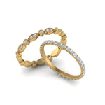 Load image into Gallery viewer, vintage-diamond-stackable-wedding-rings-in-yellow-gold-FD8643B-NL-YG.jpg