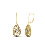 Load image into Gallery viewer, vintage-filigree-diamond-teardrop-earrings-in-yellow-gold-FD-EAR11369-NL-YG