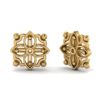Load image into Gallery viewer, vintage-floral-earring-jackets-in-yellow-gold-FDEAR82132ANGLE2-NL-YG