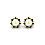 Load image into Gallery viewer, vintage-halo-black-diamond-earring-jackets-for-2-carat-studs-in-yellow-gold-fdear815gblackangle2-2.00ct-nl-yg.jpg?v=1762757654