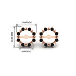 Load image into Gallery viewer, vintage-halo-black-diamond-earring-jackets-for-3-carat-studs-in-rose-gold-fdear815gblackangle2-3.00ct-nl-rg-hw.jpg?v=1762758803
