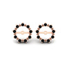 Load image into Gallery viewer, vintage-halo-black-diamond-earring-jackets-for-4-carat-studs-in-rose-gold-fdear815gblackangle2-4.00ct-nl-rg.jpg?v=1762758664