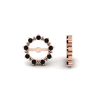 Load image into Gallery viewer, vintage-halo-black-diamond-earring-jackets-for-4-carat-studs-in-rose-gold-fdear815gblackangle4-4.00ct-nl-rg.jpg?v=1762758664