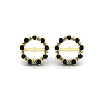 Load image into Gallery viewer, vintage-halo-black-diamond-earring-jackets-for-4-carat-studs-in-yellow-gold-fdear815gblackangle2-4.00ct-nl-yg_23b9874b-354c-48ed-bdca-c8180081338d.jpg?v=1762759227