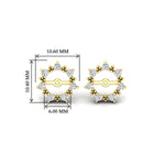 Load image into Gallery viewer, vintage-halo-diamond-earring-jackets-for-2-carat-studs-in-yellow-gold-fdear815angle2-2.00ct-nl-yg-hw.jpg?v=1762757654