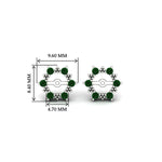 Load image into Gallery viewer, vintage-halo-emerald-earring-jackets-for-1-carat-studs-in-white-gold-fdear815gemgrangle2-1.00ct-nl-wg-hw.jpg