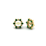 Load image into Gallery viewer, vintage-halo-emerald-earring-jackets-for-1-carat-studs-in-yellow-gold-fdear815gemgrangle1-1.00ct-nl-yg.jpg