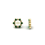 Load image into Gallery viewer, vintage-halo-emerald-earring-jackets-for-1-carat-studs-in-yellow-gold-fdear815gemgrangle4-1.00ct-nl-yg.jpg