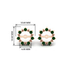 Load image into Gallery viewer, vintage-halo-emerald-earring-jackets-for-2-carat-studs-in-rose-gold-fdear815gemgrangle2-2.00ct-nl-rg-hw.jpg?v=1762757057