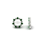 Load image into Gallery viewer, vintage-halo-emerald-earring-jackets-for-2-carat-studs-in-white-gold-fdear815gemgrangle4-2.00ct-nl-wg.jpg?v=1762757057