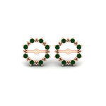 Load image into Gallery viewer, vintage-halo-emerald-earring-jackets-for-3-carat-studs-in-rose-gold-fdear815gemgrangle2-3.00ct-nl-rg.jpg?v=1762758803