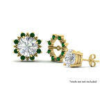 Load image into Gallery viewer, vintage-halo-emerald-earring-jackets-for-3-carat-studs-in-yellow-gold-fdear815gemgrangle3-3.00ct-nl-yg.jpg?v=1762759333