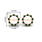 Load image into Gallery viewer, vintage-halo-emerald-earring-jackets-for-4-carat-studs-in-rose-gold-fdear815gemgrangle2-4.00ct-nl-rg-hw.jpg?v=1762758664