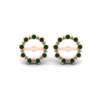 Load image into Gallery viewer, vintage-halo-emerald-earring-jackets-for-4-carat-studs-in-rose-gold-fdear815gemgrangle2-4.00ct-nl-rg.jpg?v=1762758664