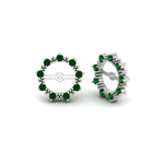 Load image into Gallery viewer, vintage-halo-emerald-earring-jackets-for-4-carat-studs-in-white-gold-fdear815gemgrangle1-4.00ct-nl-wg.jpg?v=1762758664