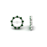 Load image into Gallery viewer, vintage-halo-emerald-earring-jackets-for-4-carat-studs-in-white-gold-fdear815gemgrangle4-4.00ct-nl-wg.jpg?v=1762758664