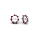 Load image into Gallery viewer, vintage-halo-pink-sapphire-earring-jackets-for-2-carat-studs-in-white-gold-fdear815gsadrpiangle1-2.00ct-nl-wg.jpg?v=1762757057