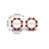Load image into Gallery viewer, vintage-halo-pink-sapphire-earring-jackets-for-3-carat-studs-in-rose-gold-fdear815gsadpriangle2-3.00ct-nl-rg-hw.jpg?v=1762758803