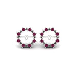 Load image into Gallery viewer, vintage-halo-pink-sapphire-earring-jackets-for-3-carat-studs-in-white-gold-fdear815gsadpriangle2-3.00ct-nl-wg.jpg?v=1762758803