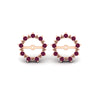 Load image into Gallery viewer, vintage-halo-pink-sapphire-earring-jackets-for-4-carat-studs-in-rose-gold-fdear815gsadrpiangle2-4.00ct-nl-rg.jpg?v=1762758664