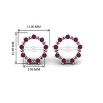 Load image into Gallery viewer, vintage-halo-pink-sapphire-earring-jackets-for-4-carat-studs-in-white-gold-fdear815gsadrpiangle2-4.00ct-nl-wg-hw.jpg?v=1762758663