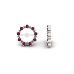 Load image into Gallery viewer, vintage-halo-pink-sapphire-earring-jackets-for-4-carat-studs-in-white-gold-fdear815gsadrpiangle4-4.00ct-nl-wg.jpg?v=1762758662