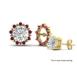 Load image into Gallery viewer, vintage-halo-pink-sapphire-earring-jackets-for-4-carat-studs-in-yellow-gold-fdear815gsadrpiangle3-4.00ct-nl-yg-lg1_998babd6-769f-4522-99bb-39253b297525.jpg?v=1762758664