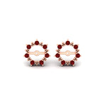 Load image into Gallery viewer, vintage-halo-ruby-earring-jackets-for-2-carat-studs-in-rose-gold-fdear815grudrangle2-2.00ct-nl-rg.jpg?v=1762757057