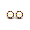 Load image into Gallery viewer, vintage-halo-ruby-earring-jackets-for-3-carat-studs-in-yellow-gold-fdear815grudrangle2-3.00ct-nl-yg.jpg?v=1762759333