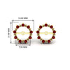 Load image into Gallery viewer, vintage-halo-ruby-earring-jackets-for-4-carat-studs-in-yellow-gold-fdear815grudrangle2-4.00ct-nl-yg-hw_075dbc33-344d-4573-954c-daf190341714.jpg?v=1762758664