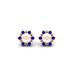 Load image into Gallery viewer, vintage-halo-sapphire-earring-jackets-for-1-carat-studs-in-rose-gold-fdear815gsablangle2-1.00ct-nl-rg.jpg