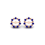 Load image into Gallery viewer, vintage-halo-sapphire-earring-jackets-for-2-carat-studs-in-rose-gold-fdear815gsablangle2-2.00ct-nl-rg.jpg?v=1762757057