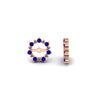 Load image into Gallery viewer, vintage-halo-sapphire-earring-jackets-for-2-carat-studs-in-rose-gold-fdear815gsablangle4-2.00ct-nl-rg.jpg?v=1762757057