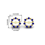 Load image into Gallery viewer, vintage-halo-sapphire-earring-jackets-for-2-carat-studs-in-yellow-gold-fdear815gsablangle2-2.00ct-nl-yg-hw.jpg?v=1762757654