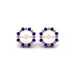 Load image into Gallery viewer, vintage-halo-sapphire-earring-jackets-for-3-carat-studs-in-rose-gold-fdear815gsablangle2-3.00ct-nl-rg.jpg?v=1762758803