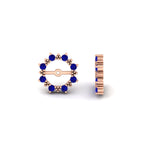 Load image into Gallery viewer, vintage-halo-sapphire-earring-jackets-for-3-carat-studs-in-rose-gold-fdear815gsablangle4-3.00ct-nl-rg.jpg?v=1762758803