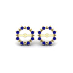 Load image into Gallery viewer, vintage-halo-sapphire-earring-jackets-for-3-carat-studs-in-yellow-gold-fdear815gsablangle2-3.00ct-nl-yg.jpg?v=1762758803