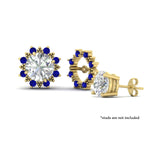 Load image into Gallery viewer, vintage-halo-sapphire-earring-jackets-for-3-carat-studs-in-yellow-gold-fdear815gsablangle3-3.00ct-nl-yg.jpg?v=1762758803