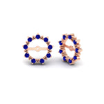 Load image into Gallery viewer, vintage-halo-sapphire-earring-jackets-for-4-carat-studs-in-rose-gold-fdear815gsablangle1-4.00ct-nl-rg.jpg?v=1762758664