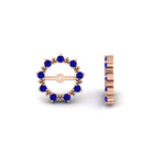 Load image into Gallery viewer, vintage-halo-sapphire-earring-jackets-for-4-carat-studs-in-rose-gold-fdear815gsablangle4-4.00ct-nl-rg.jpg?v=1762758663