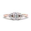 Load image into Gallery viewer, vintage-inspired-emerald-cut-organic-diamond-engagement-ring-in-rose-gold-FDENR635EMR-NL-RG