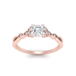 Load image into Gallery viewer, vintage-irish-knot-asscher-diamond-engagement-ring-in-rose-gold-FD124181ASR-NL-RG.jpg