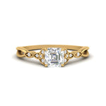 Load image into Gallery viewer, vintage-irish-knot-asscher-diamond-engagement-ring-in-yellow-gold-FD124181ASR-NL-YG.jpg