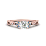 Load image into Gallery viewer, vintage-irish-knot-asscher-diamond-engagement-ring-with-blue-topaz-in-rose-gold-FD124181ASRGICBLTO-NL-RG.jpg