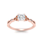 Load image into Gallery viewer, vintage-irish-knot-asscher-diamond-engagement-ring-with-orange-sapphire-in-rose-gold-FD124181ASRGSAOR-NL-RG.jpg