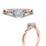 Load image into Gallery viewer, vintage-irish-knot-cushion-diamond-engagement-ring-with-blue-topaz-in-rose-gold-FD124181CURGICBLTO-NL-RG.jpg