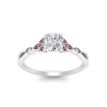 Load image into Gallery viewer, vintage-irish-knot-cushion-diamond-engagement-ring-with-pink-sapphire-in-white-gold-FD124181CURGSADRPI-NL-WG.jpg