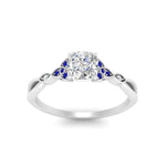Load image into Gallery viewer, vintage-irish-knot-cushion-diamond-engagement-ring-with-sapphire-in-white-gold-FD124181CURGSABL-NL-WG.jpg
